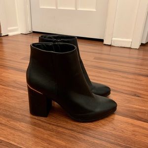 Black ankle booties